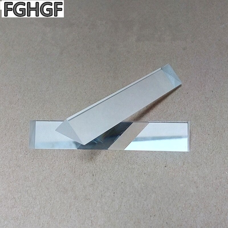 Prisma óptico físico FGHGF 100*30*30mm equipo científico experimental prisma para estudiantes prisma siete Luz