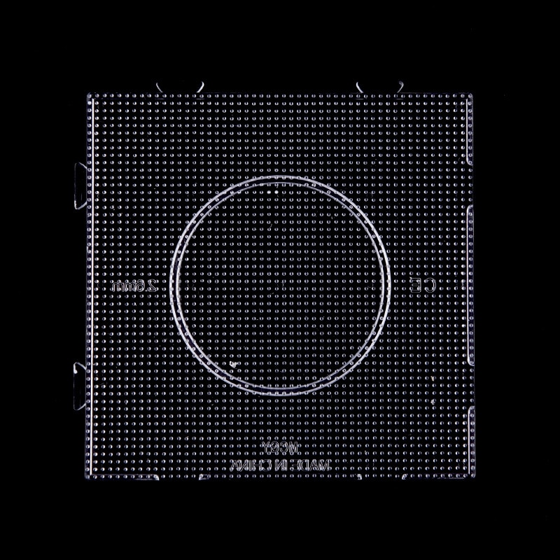 4 Stuks 2.6Mm Mini Hama Zekering Kralen Transparante Grote Vierkante Pegboards Kralen Boards Diy Materiaal Template Perler Artkal Kralen pegboard