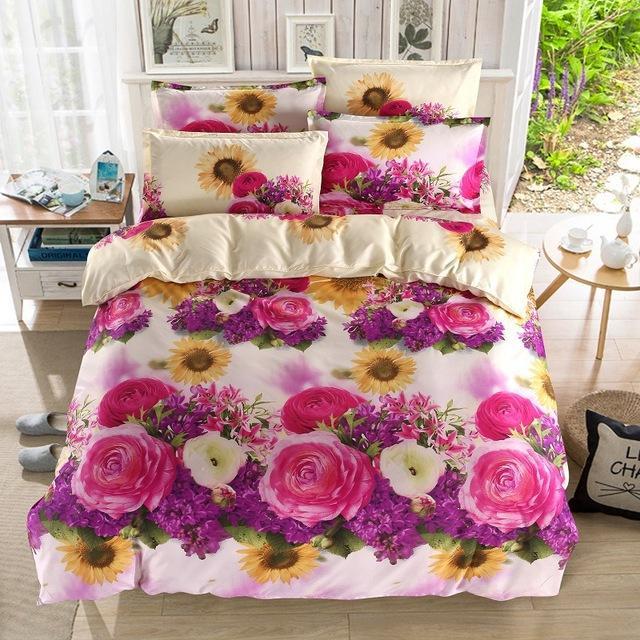 bed set 3D Bedding Sets King Size Duvet Cover Luxury 3D Bedding Set: 2SGSF