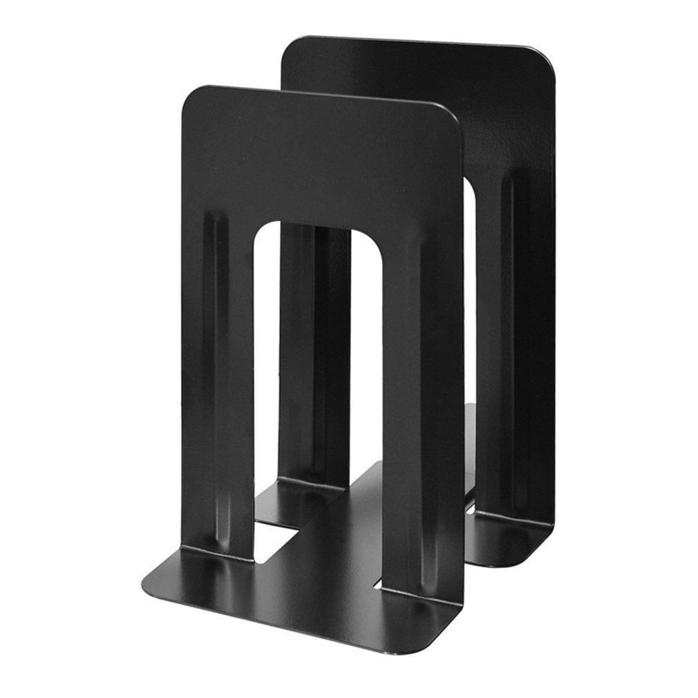 Sujetalibros de estilo sencillo metálico, soporte de hierro para soporte de escritorio, soporte Extra grande para libros, soporte de 24Cm: Default Title