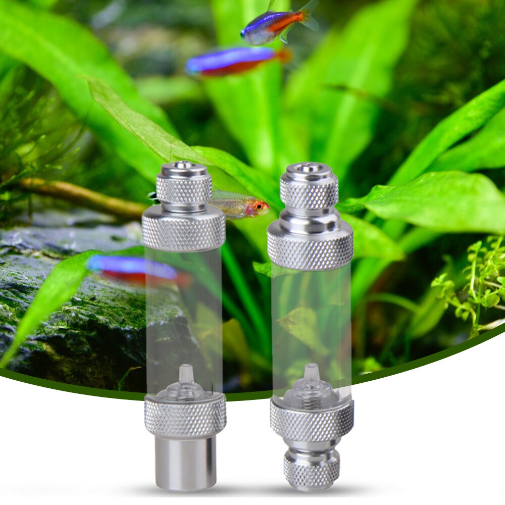 Aquarium CO2 Bubble Counter kit Naald Valve Aanpassing Terugslagklep Mini enkele kop voor Aquarium Aquarium CO2 Systeem