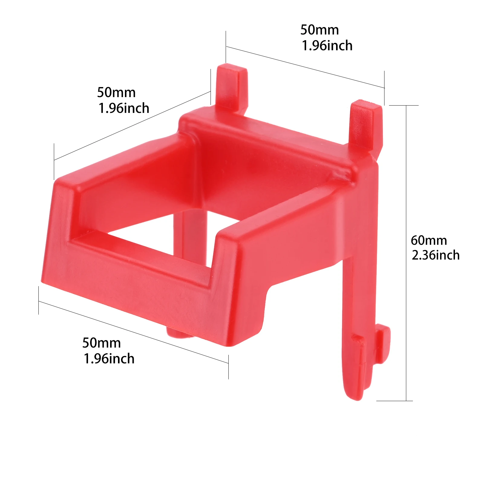 5 teile/satz rote abs Loch brett Haken Display Armaturen Schraubens chl üssel Doppel enden Kleiderbügel Wand montage Werkzeuge Lagerung Garage Werkstatt Garten: Dunkelgrau