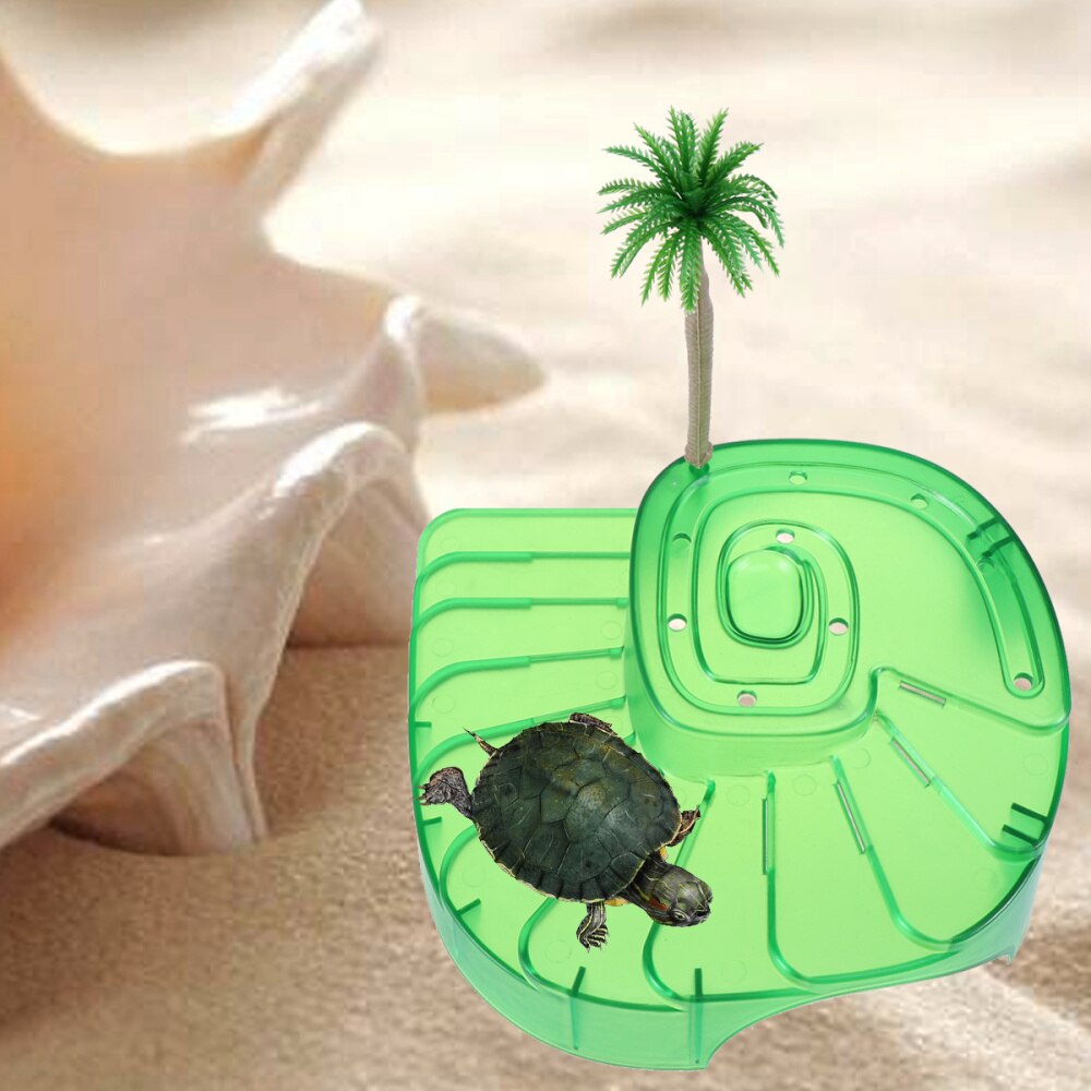 1pc Bask Platform Realistic Simulation Lifelike Lightweight Durable Basking Platform Climbing Ramp for Aquarium Tank Landscaping