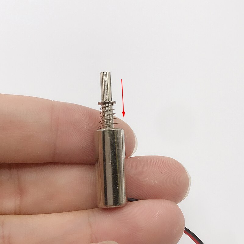 DC 3V/ 6V/ 9V/12V Cylindrical Suction Solenoid Electromagnet Big Push &amp; Pull for Mini Fingerprint Lock 8mm Magnet Magnet Ring