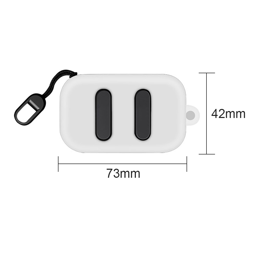 Beschermhoes Cover Karabijnhaak Soft Protector Case Siliconen Earpods Voor Skullcandy Dime Opladen Case: White