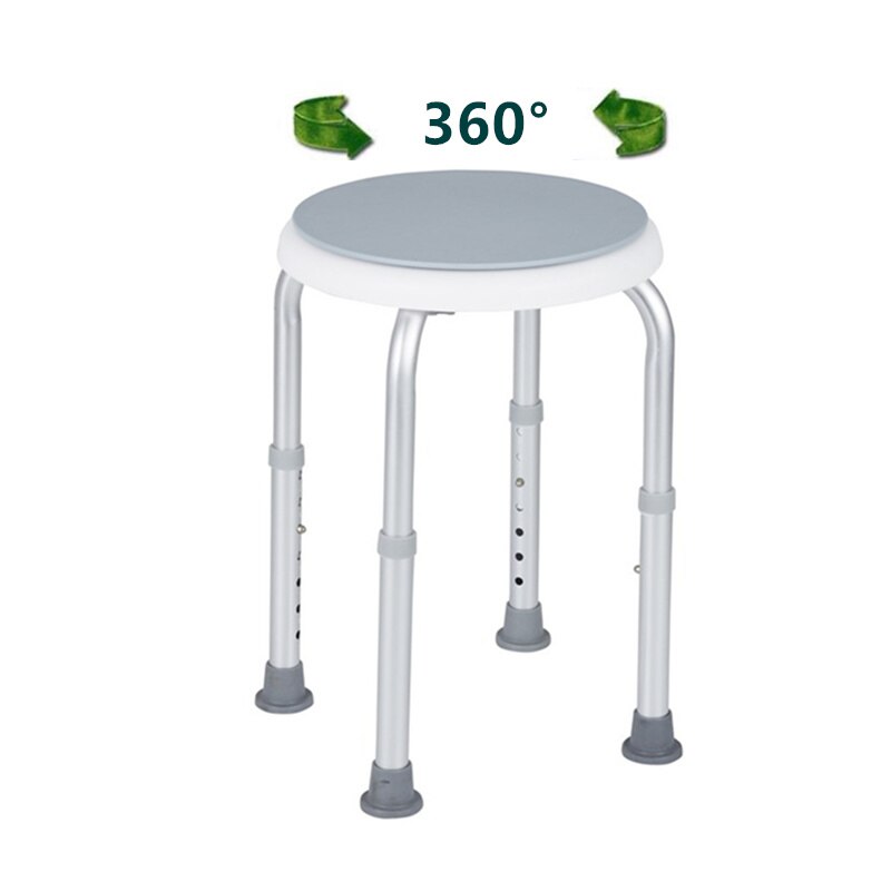 ALWAYSME 360 Grad Einstellbar Rotierenden Dusche Stuhl Hocker Badewanne Stuhl Badewanne Sitzbank Mit Anti-Unterhose Gummi Tipps