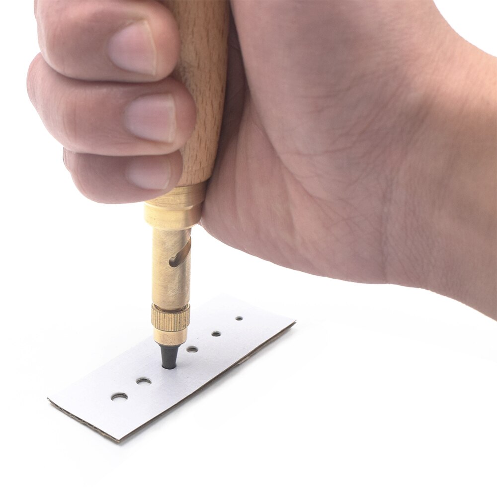 Kit de perceuse à vis, perforateur, reliure, oeillet, trou de ceinture de 1.5mm à 4mm pour couture/papier/cuir, outils de forage pour fabricant artisanal de bricolage