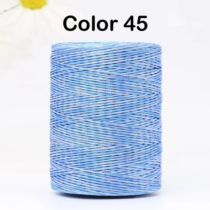 1mm 230 Meters Summer Crochet Thread for DIY Knitting Bag Shoes Hat Hollow Polyester Rope for Handmade Yarn Craft Ice Silk