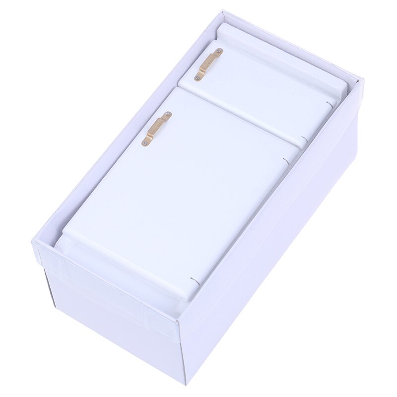1:12 miniatur 2 Tür Kühlschrank küche Kühlschrank Puppenhaus Möbel Zubehör