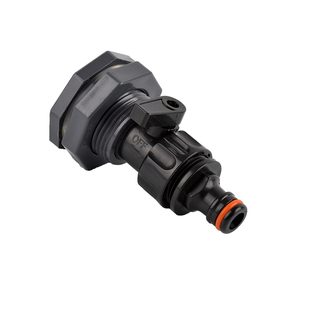 Rain Barrel Spigot Kit 1/2 3/4 1 inch Thread Kit with Bulkhead Fitting Hose Faucet Adapter for Water Tanks Garden Barrel