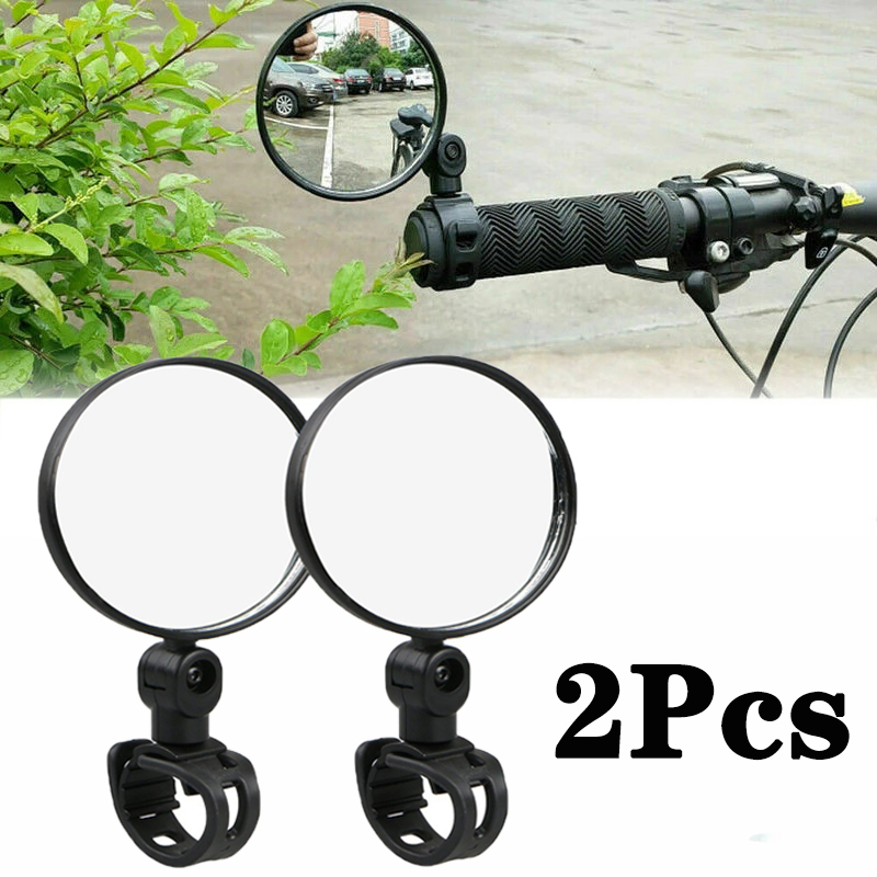 Espelho retrovisor universal para guidão de bicicleta, espelho retrovisor para bicicleta e motocicleta, rotação 360 ajustável para andar de bicicleta
