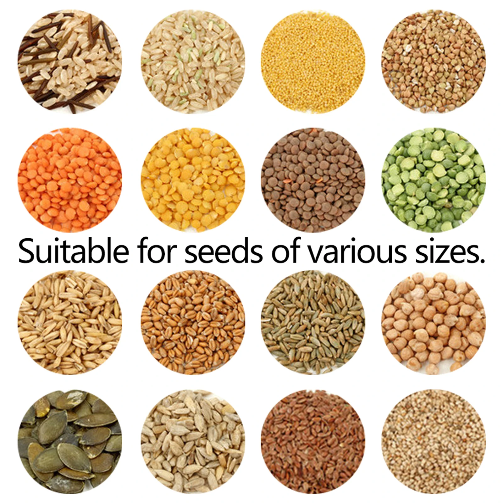 1-10PCS Plant Seed Sower 5 File Adjustable Planter Multifunctional Handheld Gardening Planter Sower Garden Planting Sowing Tool