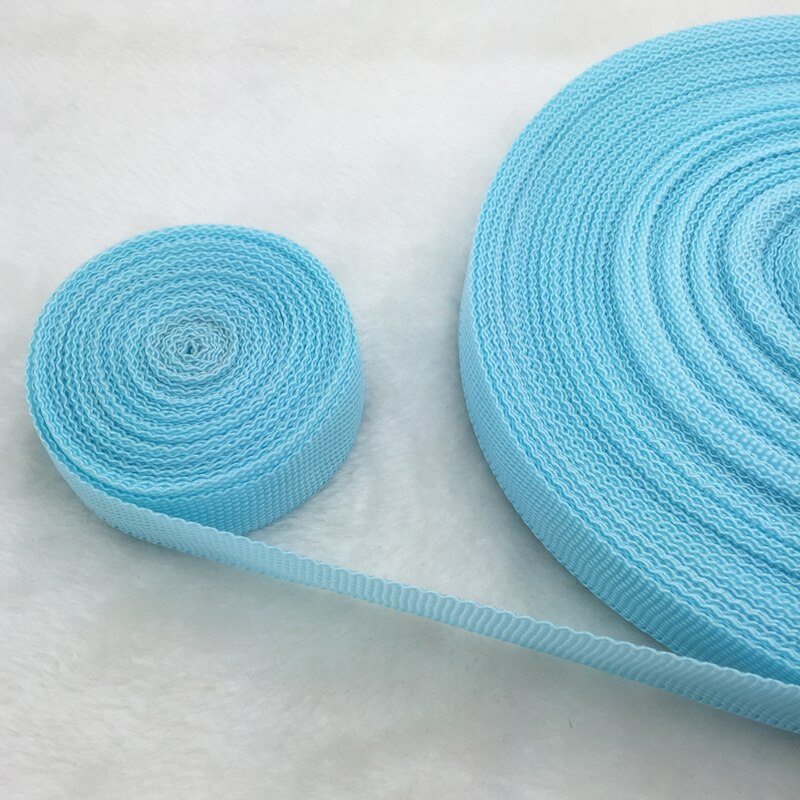 10 Yards/Roll 3/4 &quot;20mm Brede Band Nylon knapzak Strapping Zakken Ambachten: Sky blue