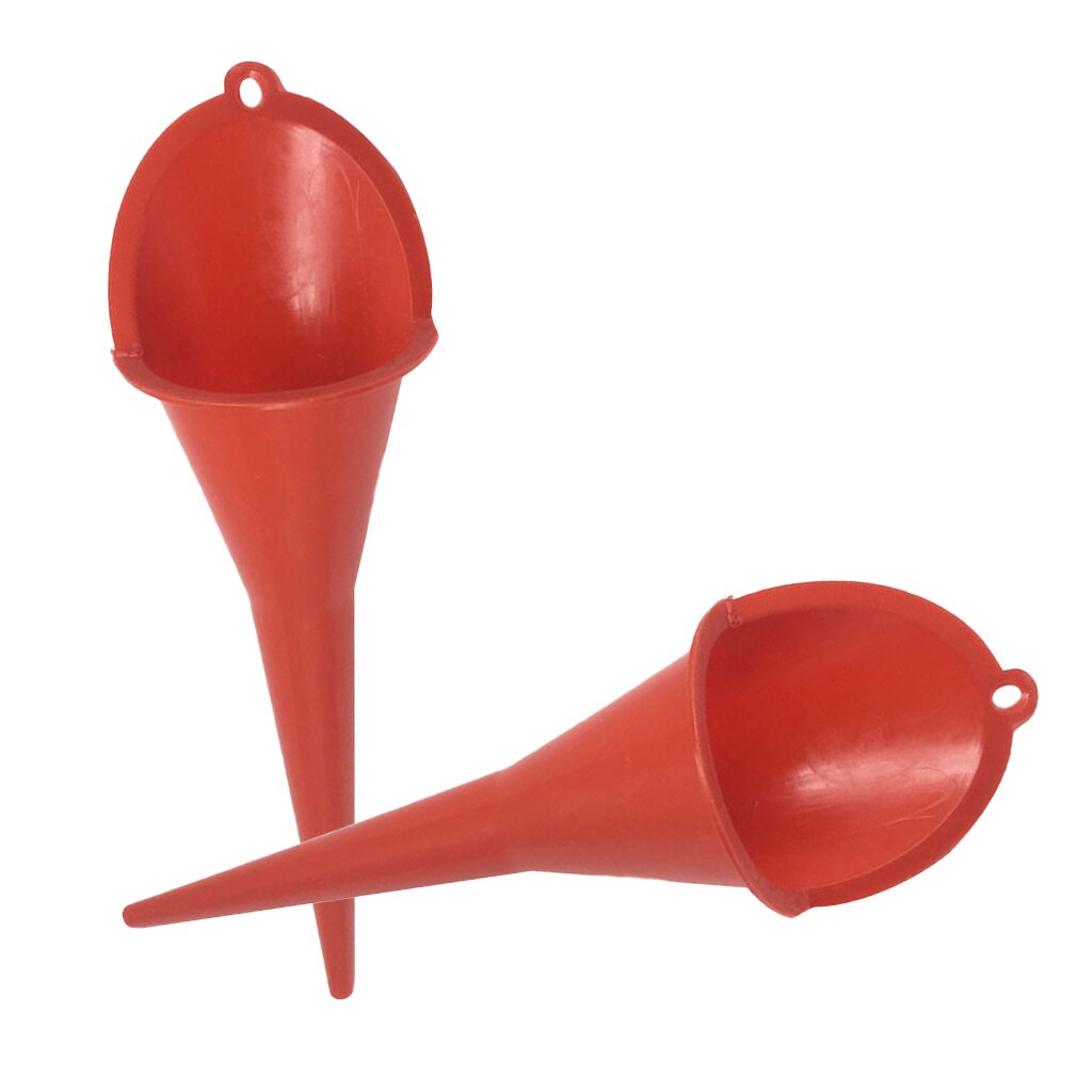 2x Long Neck Oil Filler Multi-use Fuel Filling Funnel For Oil Gas Lubricants