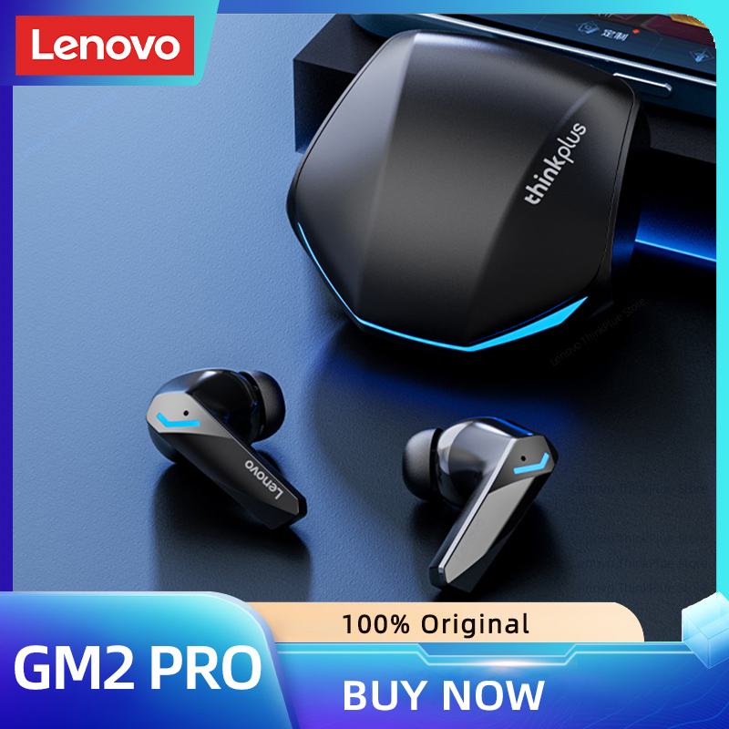 Original Lenovo GM2 Pro 5,3 auriculares inalámbricos Bluetooth auriculares de baja latencia llamada HD modo Dual auriculares para juegos con micrófono