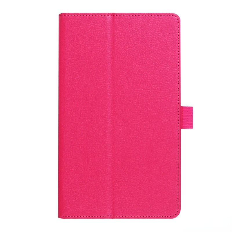 Case Voor Lenovo Tab 3 8.0 Tb-850F Tab-850F Pu Lederen Stand Beschermende Tablet Cover: rose red