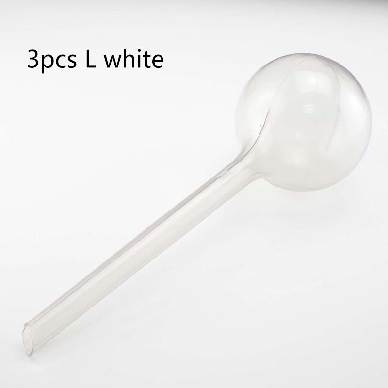 1/3pcs Automatic Plant Watering Bulbs Self Watering Balls House Garden Water Can Houseplant Device Drip Irrigation System Tools: 3pcs L white