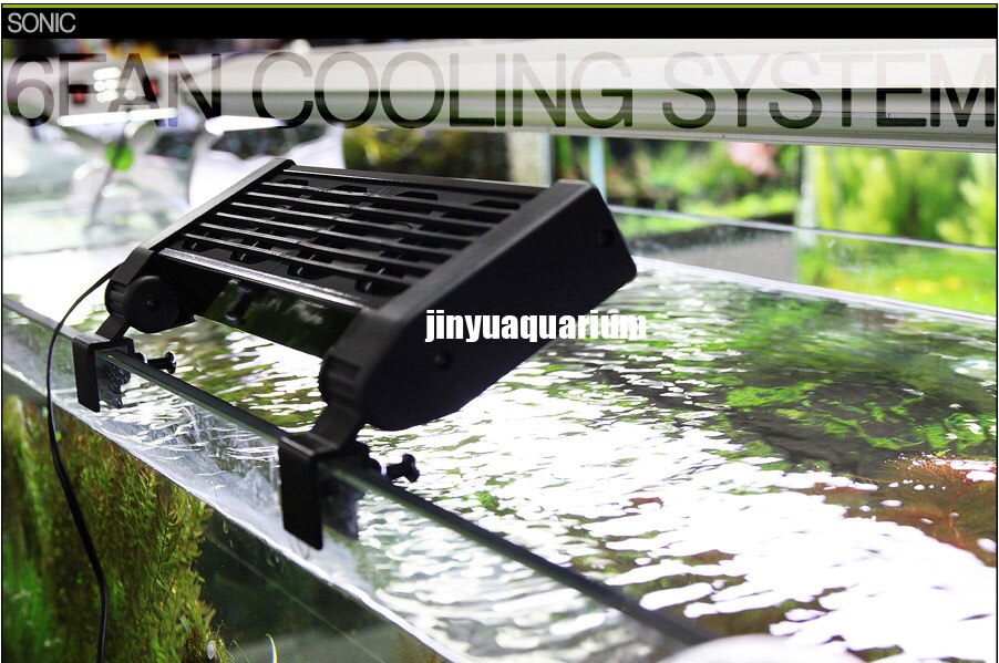 Cooling fan aquarium water plant fish reef coral tank temperature reduce 2 4 6 fan head 110v 240v