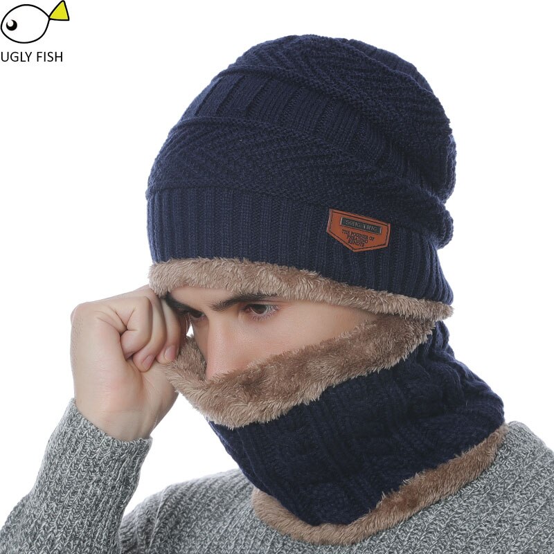 Nekwarmer wintermuts gebreide muts sjaal muts wintermutsen voor mannen gebreide muts heren muts gebreide muts skullies mutsen