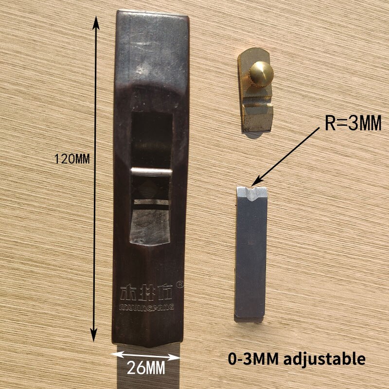 Ebony Small Edge Rounding Plane For Woodworking Chamfering Trimming Plane Mini Ebony HandPlaner Tool DIY Portable Woodcraft Tool