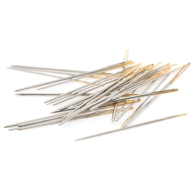 30 pièces broderie dorée tissu point de croix aiguilles en tissu taille 22 #24 #26 # accessoires de couture