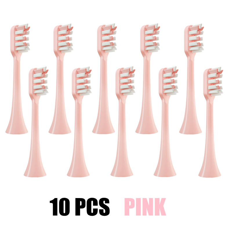 Replacement Toothbrush Heads For SOOCAS All Series X3U/X3pro/X3S/D5/D2 Sonic Electric Toothbrush Soft Bristle Nozzle: PURPLE