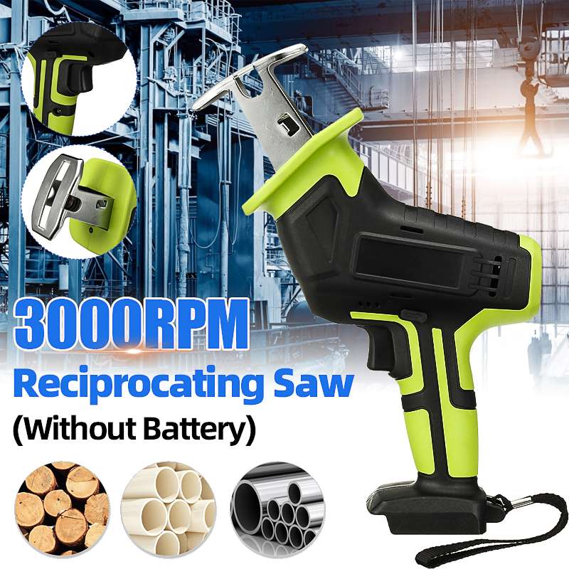 220V Cordless Reciprocating Saw Portable Replacement Electric Saw Metal Wood Cutting Machine Tool Saber Saw without battery