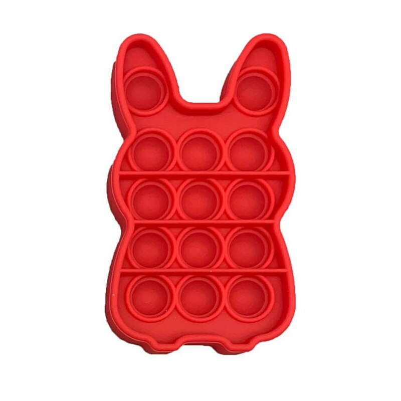 Nowe Push Bubble Fidget zabawki antystresowe dla dorosłych dzieci jednorożec królik Pop Fidget zabawka sensoryczna autyzm specjalne potrzeby Stress Reliever: 3