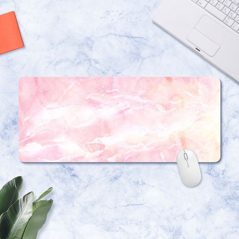 Grand tapis de bureau en marbre tapis de souris Gamer kawaii tapis de bureau clavier d'ordinateur Table décoration couverture tapis souris tapis de souris: 25