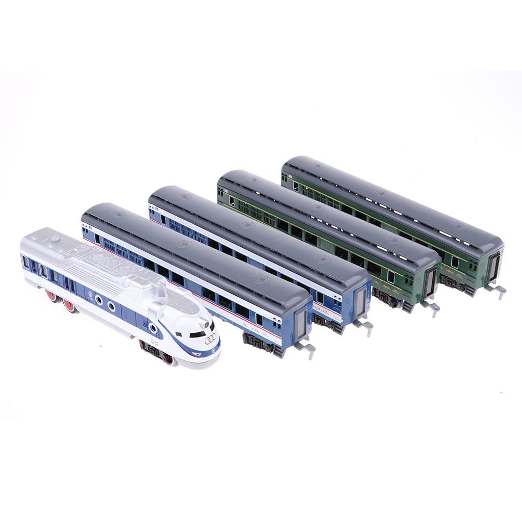 1:87 Scale Train Model Locomotive Carriage Car Toy Railway Trains Vehicles