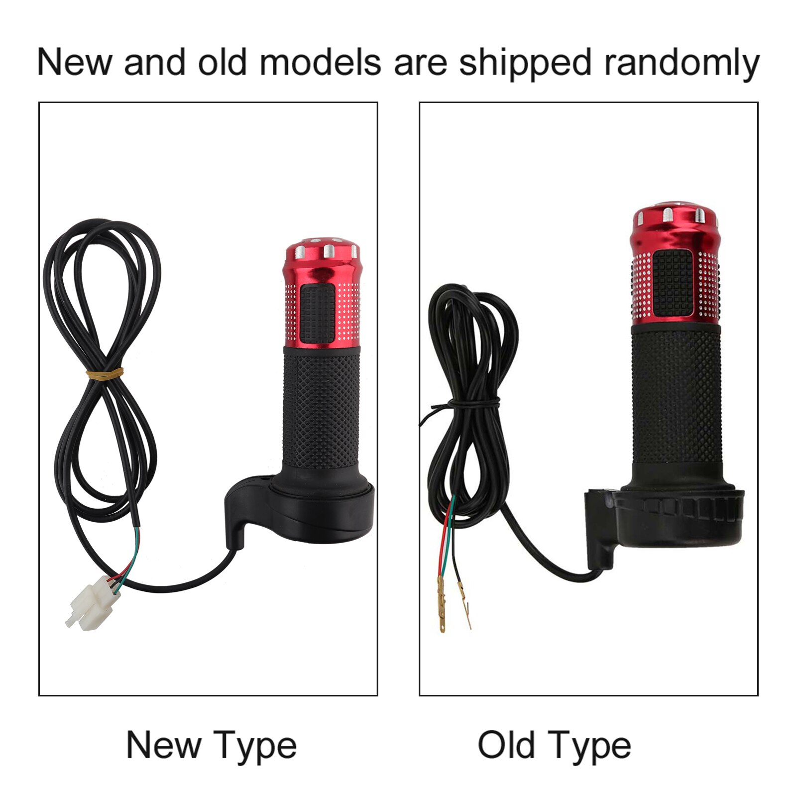 E-Bike Throttle Grip Accelerator with 1.5m Length Cable Universal Electric Bicycle Scooter Smooth Acceleration Throttle Grip