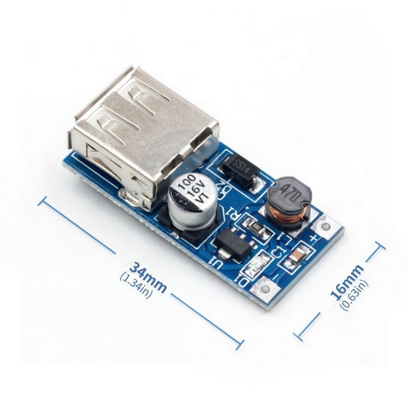 Top 5Pcs Pfm Controle DC-DC Converter Module 600MA Usb 0.9V-5V Naar 5V Voeding Modul
