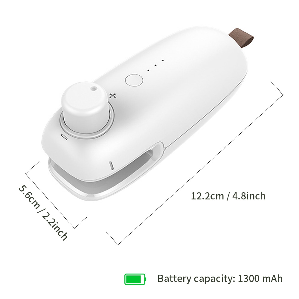 Plastmatförseglingsmaskin mini värmeförseglare för matpotatispåse klämma köksverktyg bärbar värmeplastpåse usb-laddning