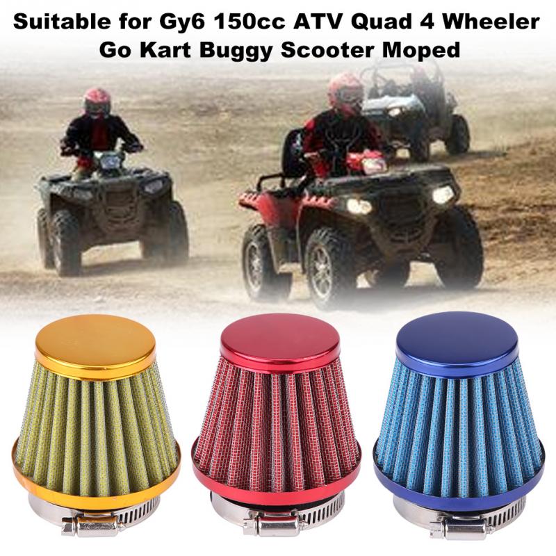 44mm motorcyklar luftfilter för  gy6 150cc atv quad 4 wheeler go kart buggy skoter moped motorcykel luftfilter motortillbehör