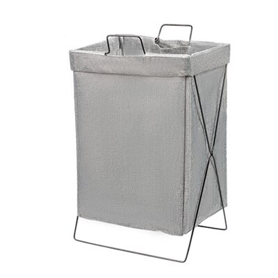Foldable Fabric Hamper Household Laundry Baskets Removable And Washable Large Storage Bathroom Clothes Simple Storage Baskets: gray