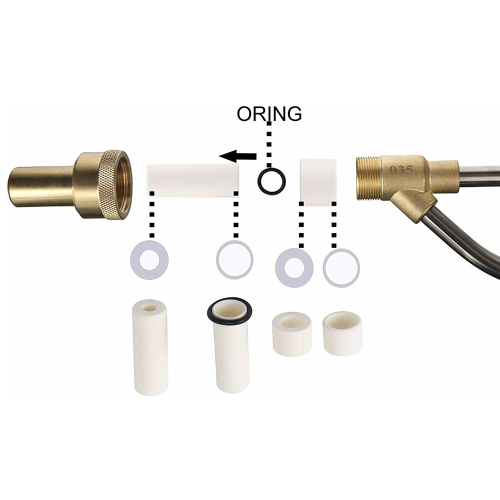 2Set Pressure Washer Sandblasting Nozzle Tip Wet Sandblaster Lance Nozzle Replacement For High Pressure Washers Tool 5000PSI