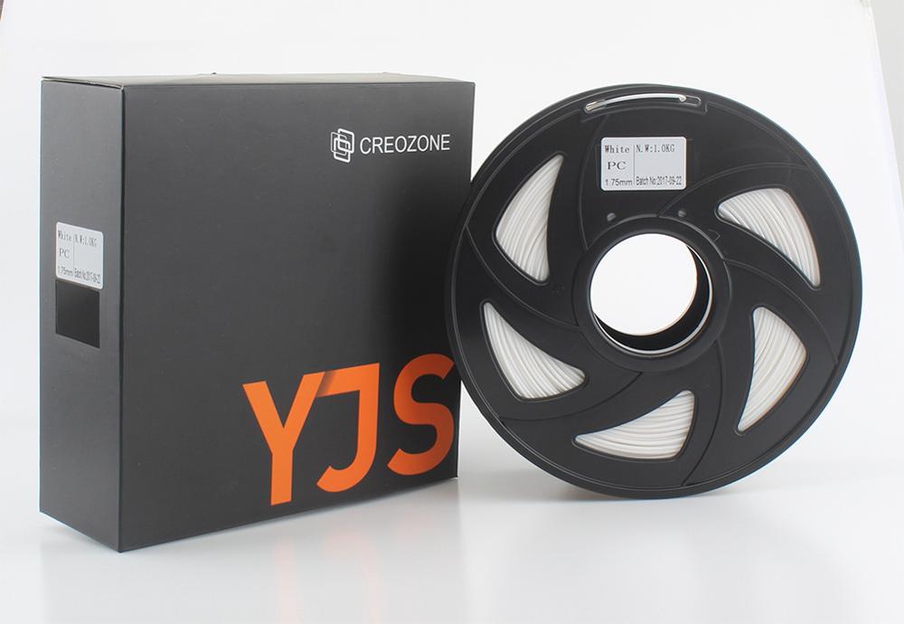 CREOZONE Premium PC Filament for 3D Printer Polycarbonate Filamento Strong Thermoplastic Temperature-Resistance White: Default Title