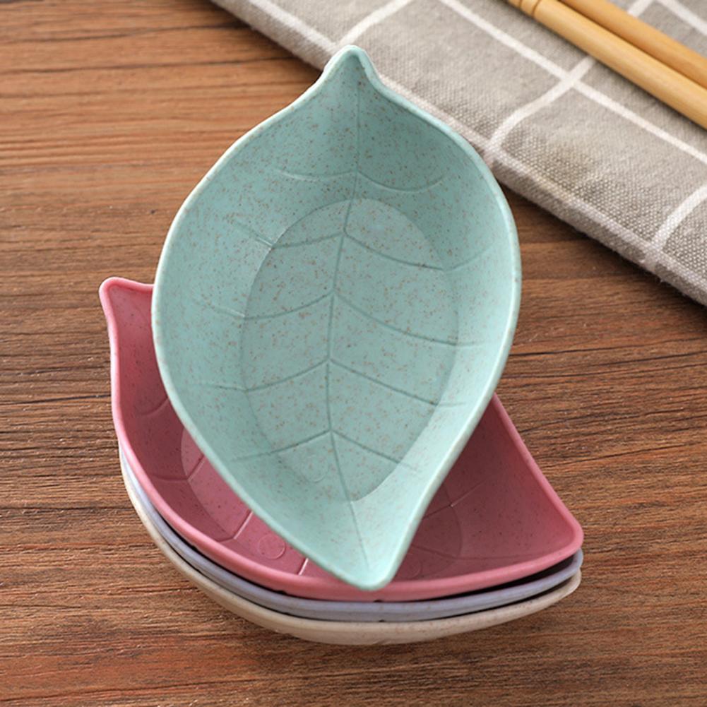 4Pcs Dompelen Schotel Dip Bowls Mini Lichtgewicht Kleine Tarwe Stro Dompelen Gerechten Voor Huishoudelijke Dompelen Schotel Jus Boten