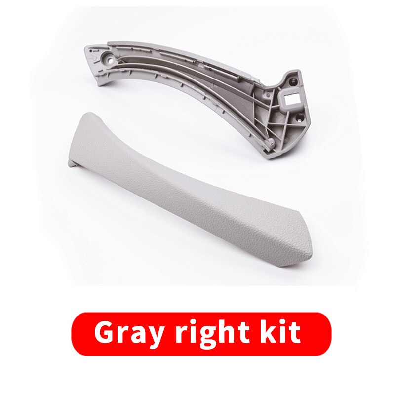 For BMW 3 Series E90 E91 E92 Original Inner Door Handle Panel Pull Trim Black Beige Gray Right Left Cover 2004 Accessories: Gray right kit