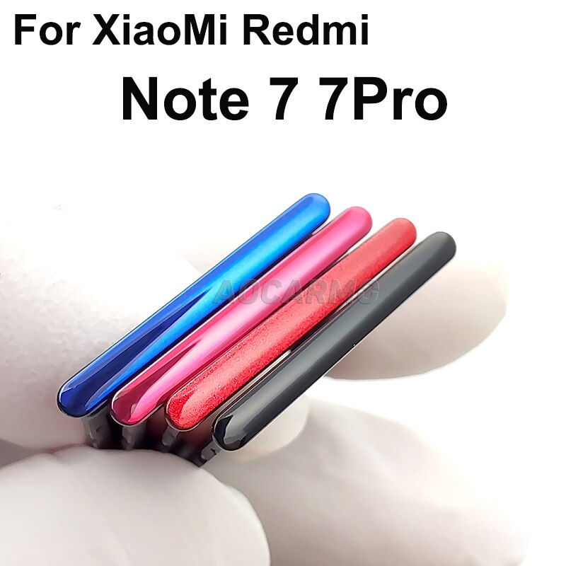 Aocarmo para XiaoMi Redmi Nota 7 / 7 Pro 7pro bandeja de tarjeta Sim MicroSD SD recambio de soporte de ranura parte