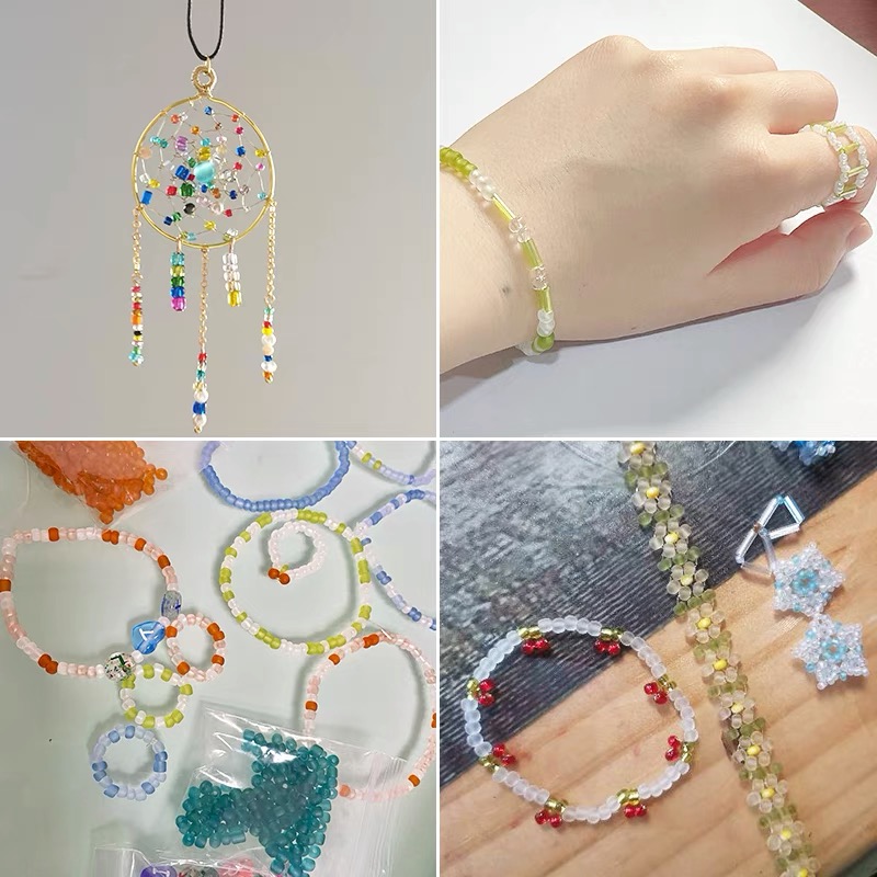 Colgante de corazón de 15g, 2mm, 3mm, 4mm, efecto de teñido, cuentas de semilla de cristal checo, cuentas de pulsera DIY para fabricación de joyas, accesorios