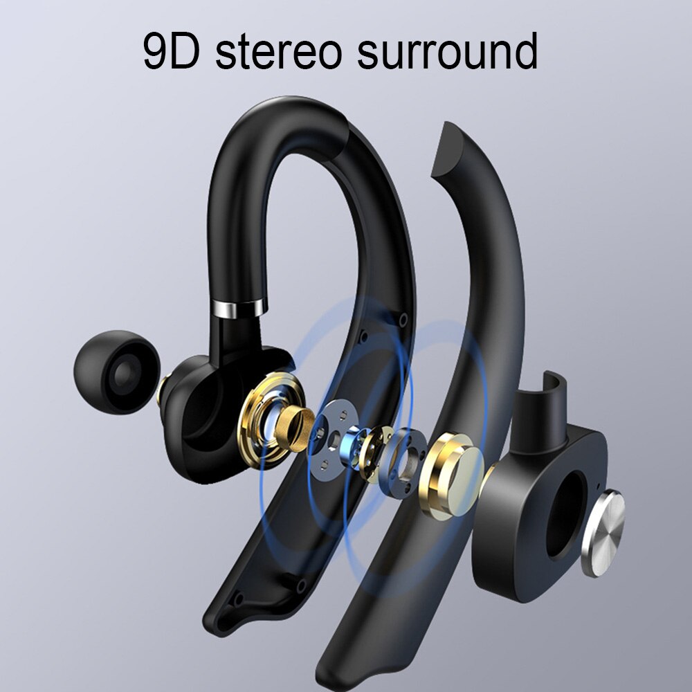 Kebidu Single-Ear Blutooth Oortelefoon Draadloze Stereo Hoofdtelefoon Bluetooth Handen In Auto Kit Met Mic Voor Iphone Samsung Huawei