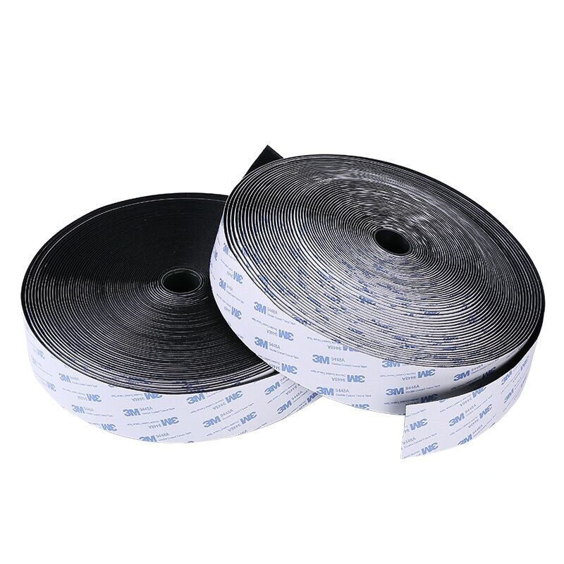 Klittenbandsluitingen Lijm 16/20/25/30/50Mm Zelfklevende Sluiting Tape Klittenband Magic tape Sticker Met Lijm Voor Diy: 16MM BLACK