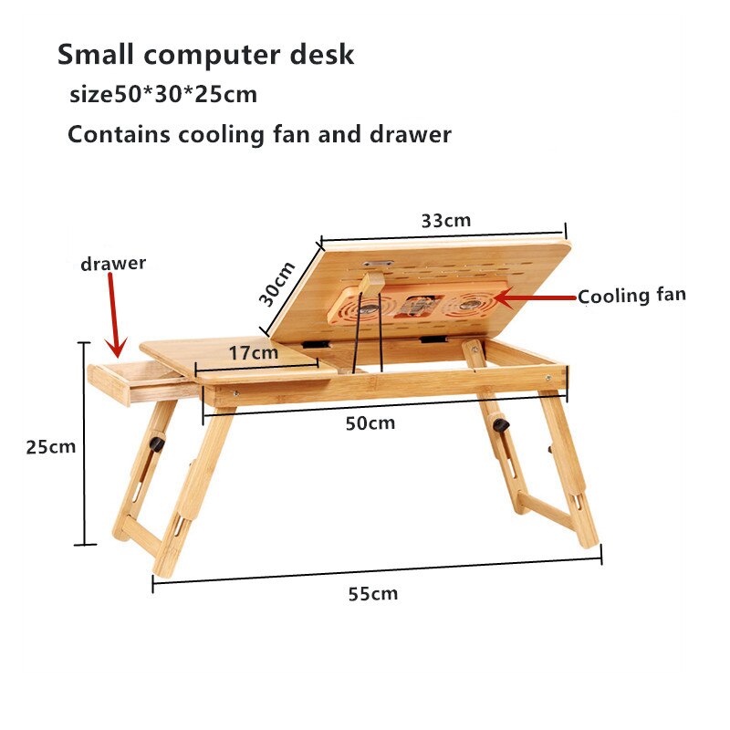 Cooling Fan Laptop desk Portable Adjustable Foldab... – Vicedeal