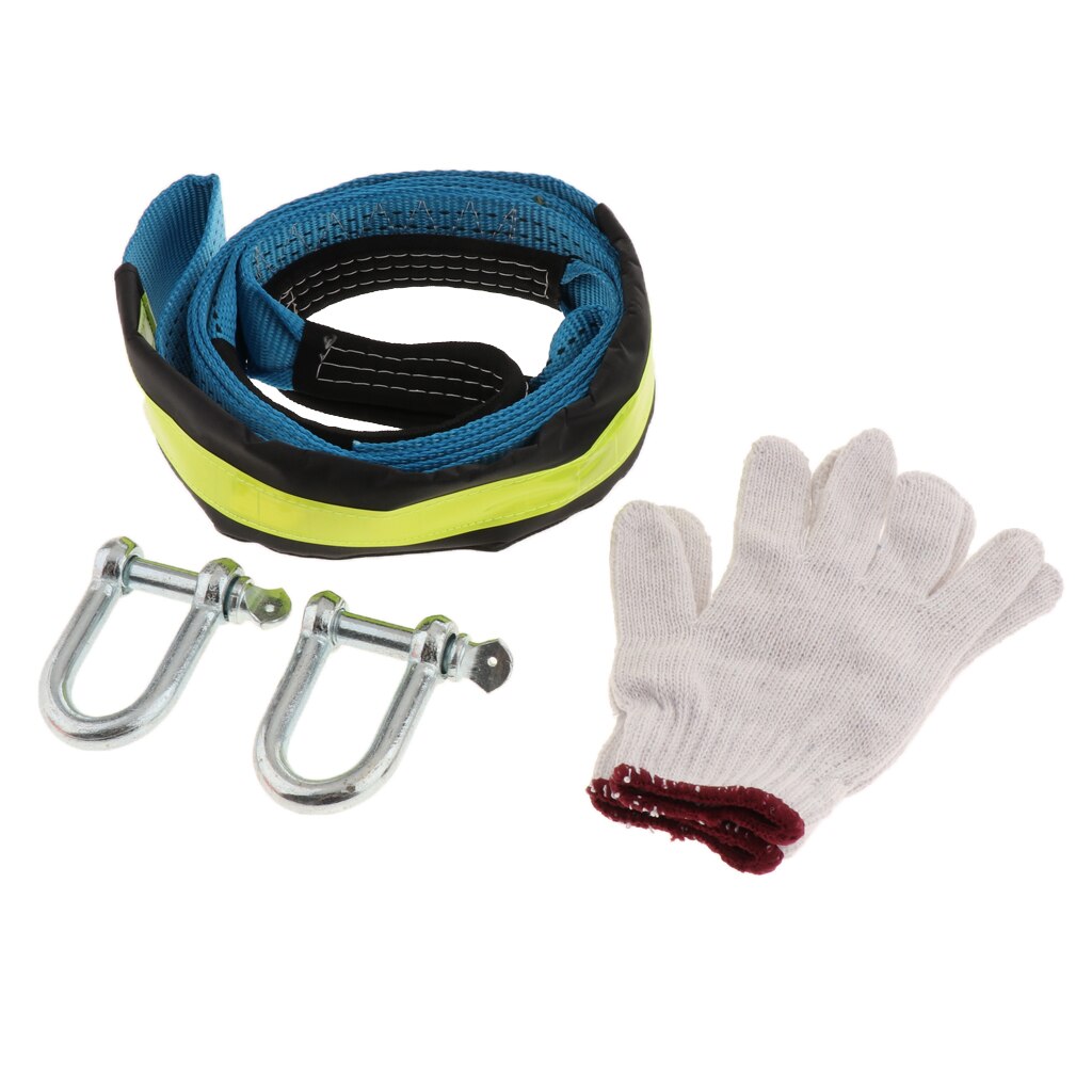 Combo - U Hooks Shackles ,Tow Strap ,Storage Bag and Gloves