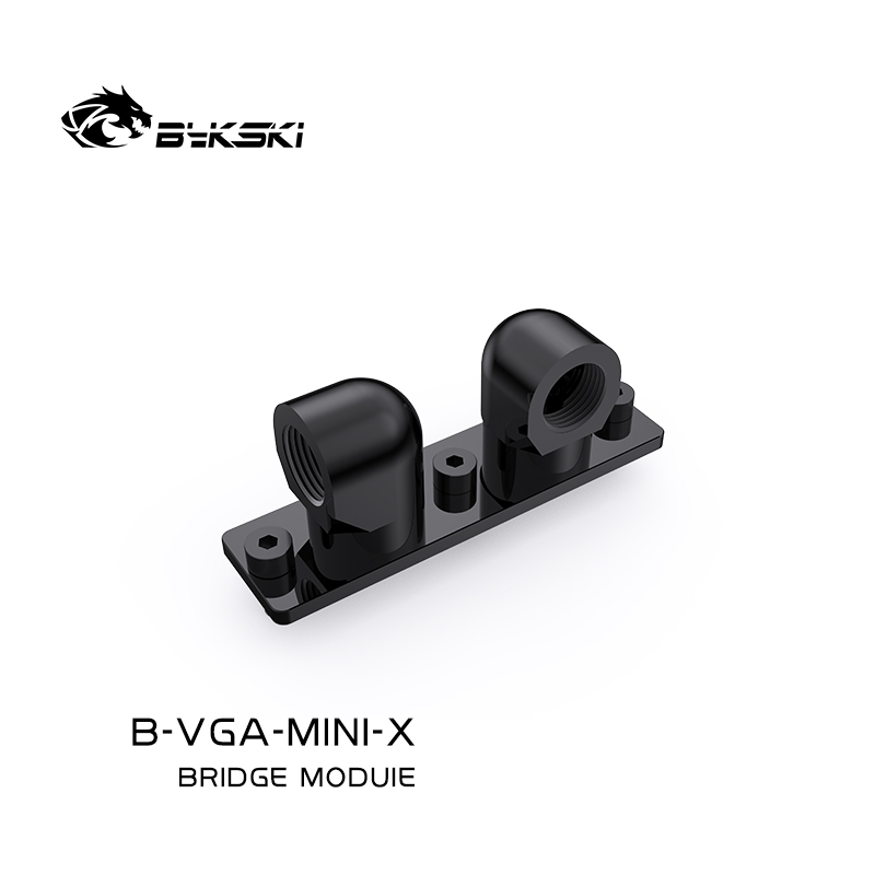 Bykski B-VGA-MINI-X,G1/4 360 Degree Rotary Adapter For GPU WaterBlock,VGA Bridge Connectors Fitting Video Card Install Module