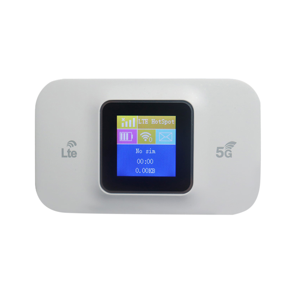 4G/5G Lte Router bezprzewodowy 150Mbps przenośny kieszonkowy Router wi-fi kolorowy wyświetlacz LCD karty SIM Modem MiFi 3000mAh mobilny Hotspot WIFI: WHITE
