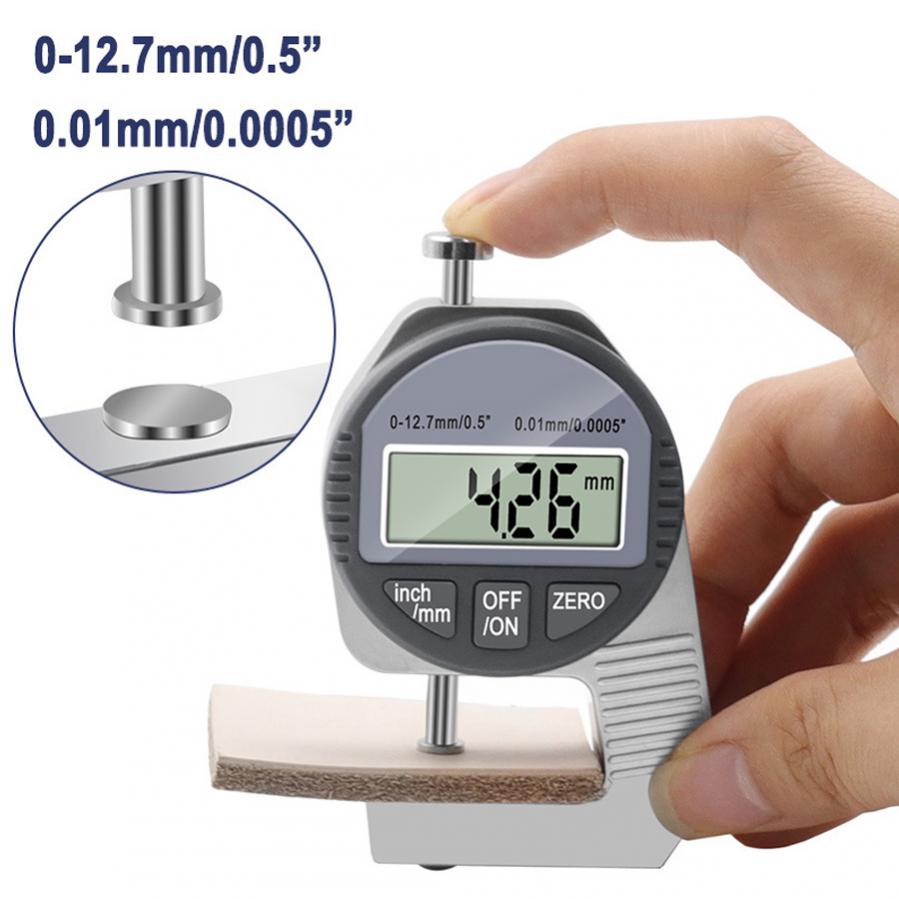 0-12.7Mm/0.01Mm Digitale Diktemeter Metalen Breedte Meting Dikte Meter Dial Tester Stevige Analyze Meten gereedschap