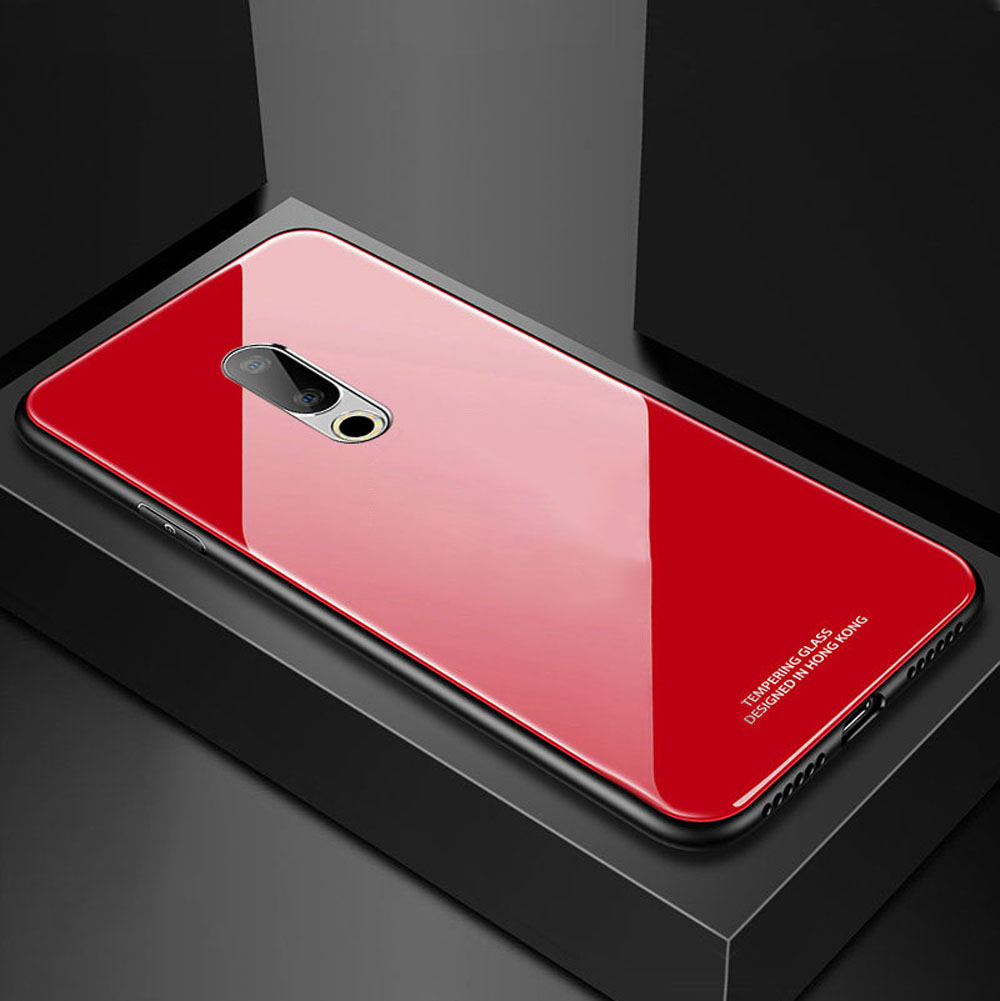 Gehard Glas Coque Cover 6.0For Meizu 16 Case Voor Meizu 16th 16 Th Plus M882q M892q Telefoon Terug Coque Cover case: For Meizu 16Th / Red