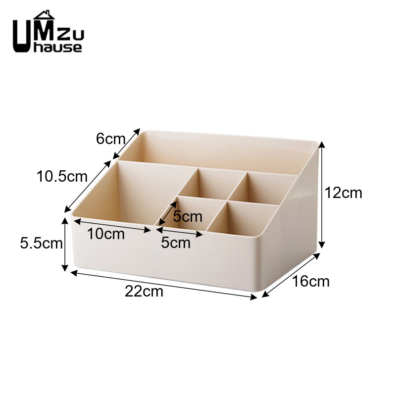 Organizador de cosméticos, cajas de almacenamiento de escritorio, mesa sólida, organizador de oficina en casa, caja de plástico, recipiente para joyas de maquillaje, divisor de cajón
